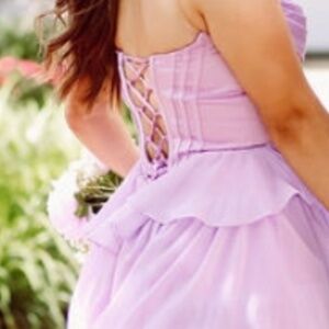 Light purple prom dress
